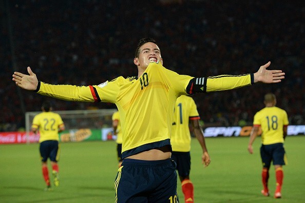 Vidal và James Rodriguez nổ súng, Chile chia điểm cùng Colombia