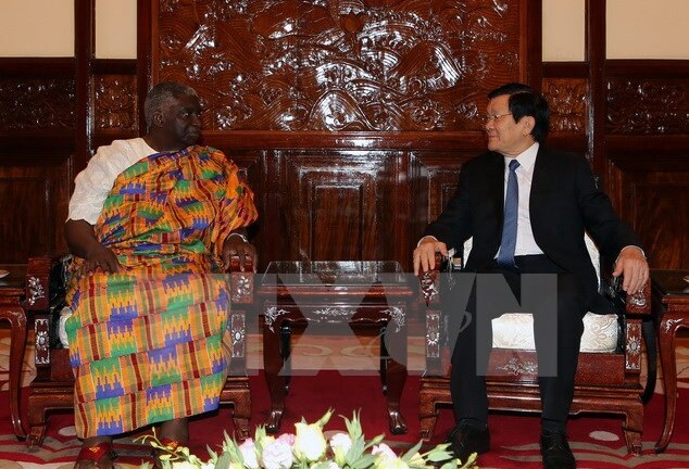 Chủ tịch nước Trương Tấn Sang tiếp các Đại sứ trình quốc thư