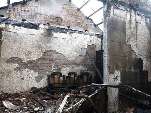 Cụ ông chết thảm trong đám cháy lúc nửa đêm