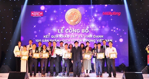 Vinamilk 3 năm liên tiếp được bình chọn thương hiệu “Tin và dùng”