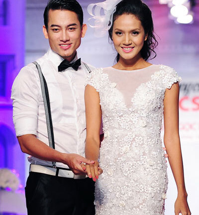 Trúc Diễm - Minh Luân 'cưới' trên sàn catwalk