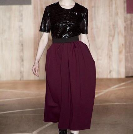 Mặc đẹp với thời trang vintage và váy dài quá gối mùa thu đông 2013