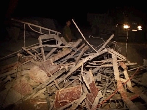 Hải Dương: Sập công trình, 1 người chết, 2 người bị thương