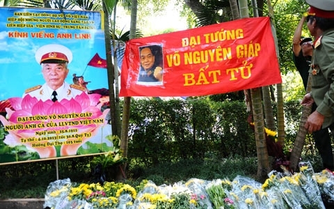 Lộ trình rước linh cữu Đại tướng về quê nhà Quảng Bình