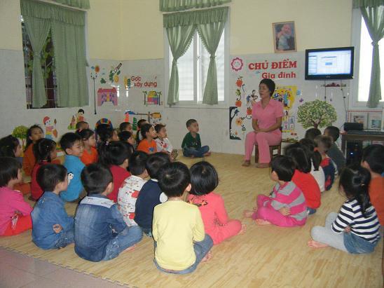 Chú trọng chất lượng bữa ăn cho trẻ trong Trường Mầm non Lê Mao
