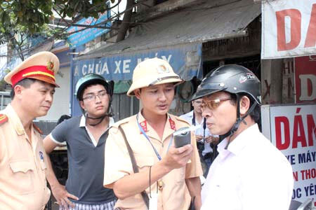 Sẽ không kiểm tra phương tiện đang lưu thông trên đường