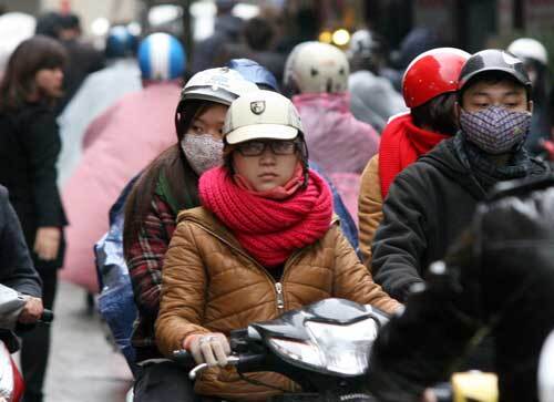 Miền Bắc chìm trong mưa và rét đậm, rét hại