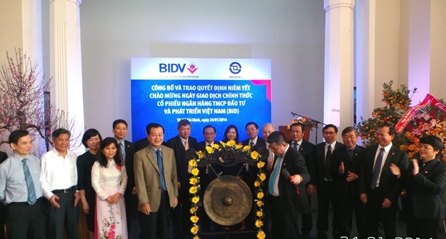 Cổ phiếu BIDV chính thức chào sàn