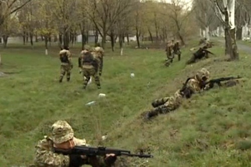 Đặc nhiệm Ukraina đã tấn công thị trấn miền đông Slaviansk