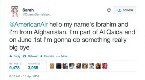 Cô bé 14 tuổi bị bắt vì dọa khủng bố trên Twitter