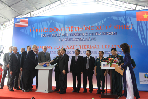Vận hành hệ thống xử lý bùn đất nhiễm dioxin tại sân bay Đà Nẵng