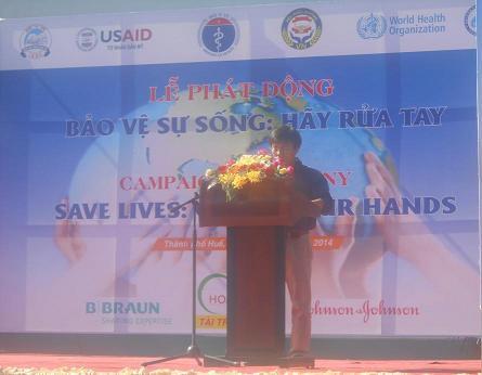 Huế: Rửa sạch bàn tay để bảo vệ sự sống con người
