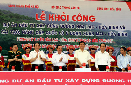 Khởi công tuyến Hòa Lạc - Hòa Bình