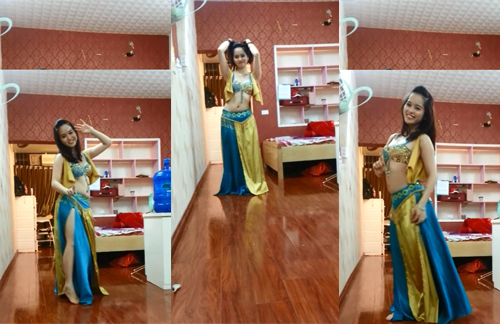 Gái xinh thể hiện “Em của ngày hôm qua” phiên bản múa bụng