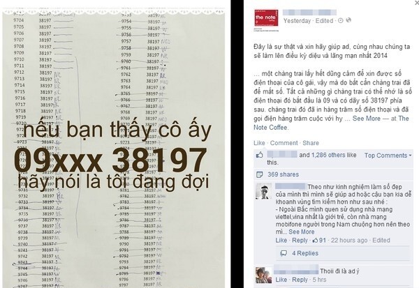 Chàng trai Hà Nội gọi trăm số điện thoại để tìm cô gái định mệnh