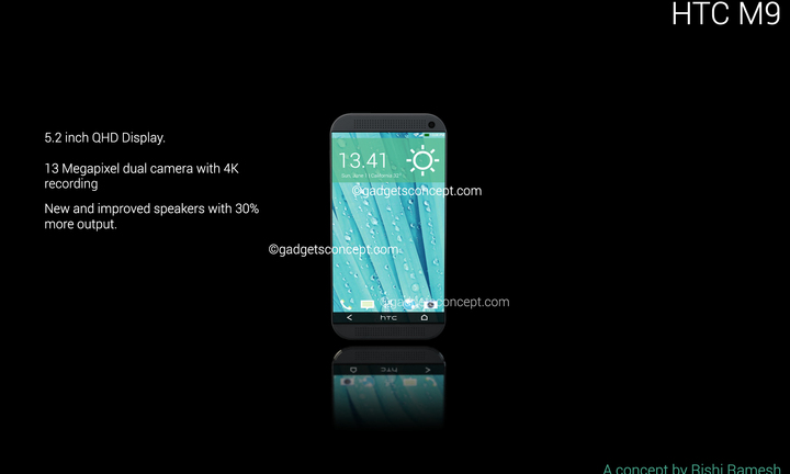 HTC One M9 với thiết kế bo cong cực kỳ ấn tượng