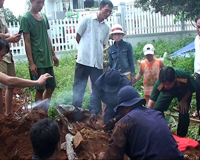 Quảng Trị: Phát hiện và quy tập 2 bộ hài cốt liệt sỹ