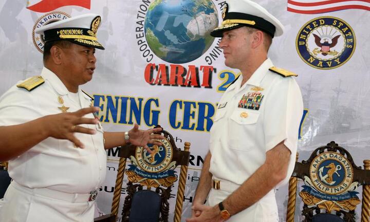 Biển Đông: Mỹ - Philippines tập trận gần bãi cạn Scarborough