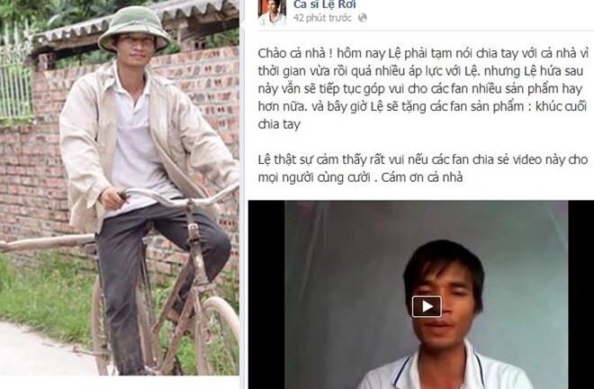 Sợ “gạch đá”, Lệ Rơi tuyên bố tạm giải nghệ khiến fan “khóc ròng“