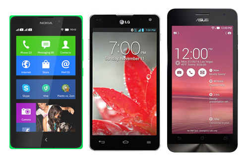 So sánh 3 smartphone tầm trung: Zenfone 5, Optimus G, Nokia XL
