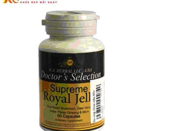 Khỏe đẹp toàn diện với sữa ong chúa của Mỹ Supreme Royal Jelly