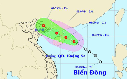 Dự báo thời tiết ngày 8/9: Bắc Bộ mưa do áp thấp nhiệt đới
