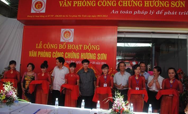 Ra mắt văn phòng công chứng huyện tại huyện miền núi
