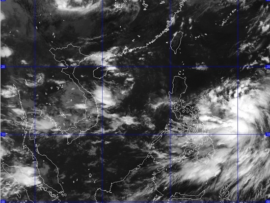 Bão Kalmaegi dần mạnh thêm, gió giật cấp 9