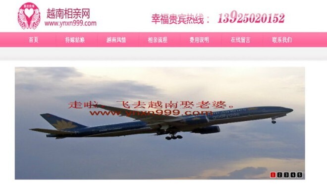 Trung Quốc sẽ triệt phá trang web môi giới cô dâu Việt
