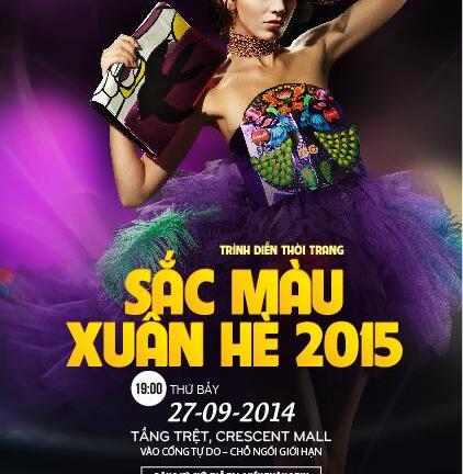 Đêm thời trang “Sắc màu Xuân Hè 2015” tại Crescent Mall