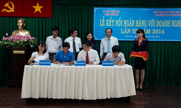 Sacombank dành 41,88 tỷ đồng cho vay ưu đãi tại Quận Thủ Đức