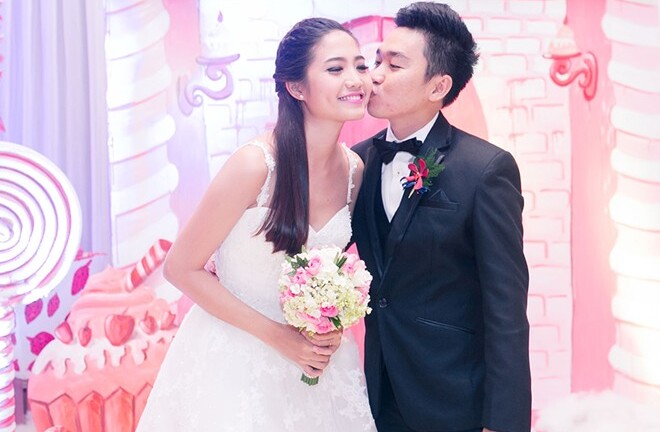 Chồng doanh nhân hôn đắm đuối Ninh Hoàng Ngân trong lễ cưới