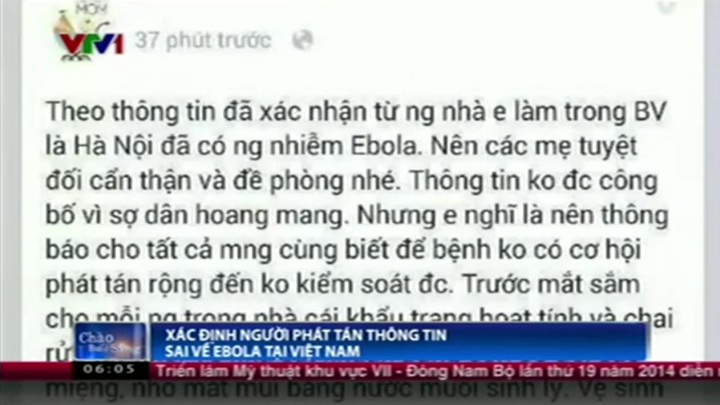 Bắt giữ 2 đối tượng tung tin Việt Nam có Ebola gây hoang mang