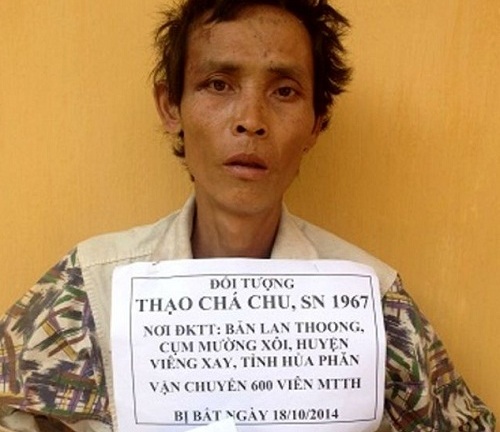 Bắt giữ đối tượng người Lào vận chuyển ma túy vào Việt Nam.