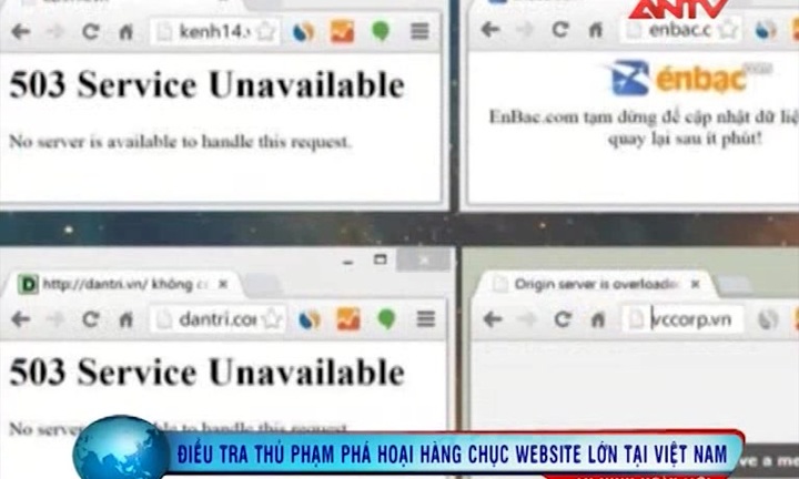 Điều tra thủ phạm phá hoại các website lớn tại Việt Nam