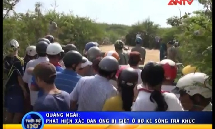 Phát hiện xác chết thương tâm bên sông Trà Khúc