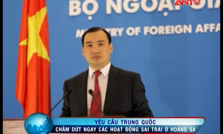 Yêu cầu TQ chấm dứt hoạt động sai trái ở Hoàng Sa