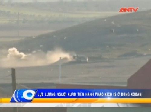 Lực lượng người Kurd tiến hành pháo kích IS ở Đông Kobani