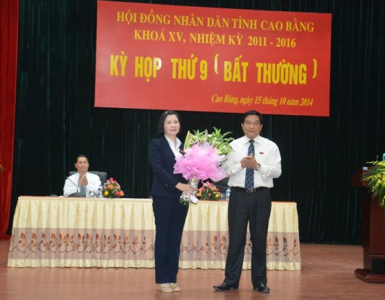 Giám đốc Sở Tài chính làm Phó chủ tịch tỉnh Cao Bằng