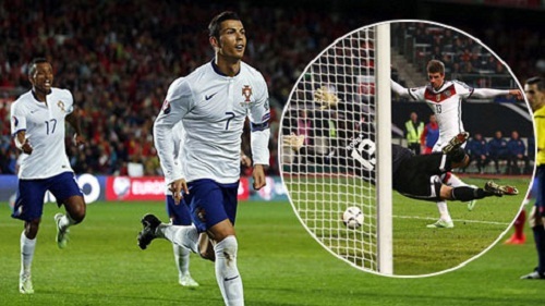 Clip: Vòng loại EURO 2016 - Đức, Bồ Đào Nha giành chiến thắng