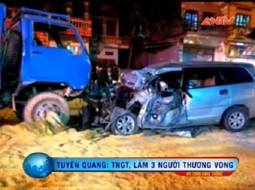 Clip: Tai nạn kinh hoàng, 2 vợ chồng tử vong