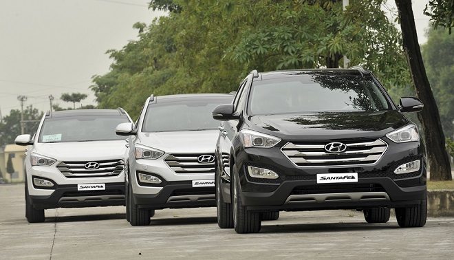Hyundai SantaFe 2015 “nội’ giá từ 1,13 tỉ đồng
