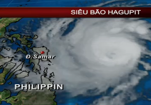 Siêu bão HAGUPIT giật cấp 17 sẽ tiến vào biển Đông?