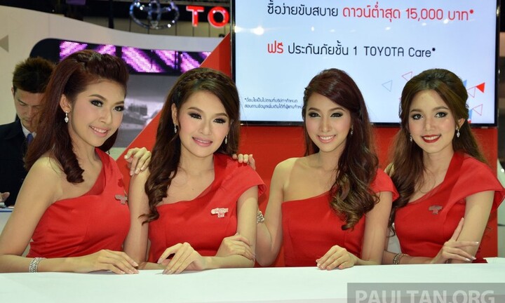 Dàn người mẫu xinh như mộng tại triển lãm ô tô Thái Lan