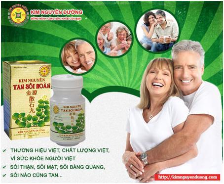 Điều trị sỏi với Kim Nguyên Tan Sỏi Hoàn