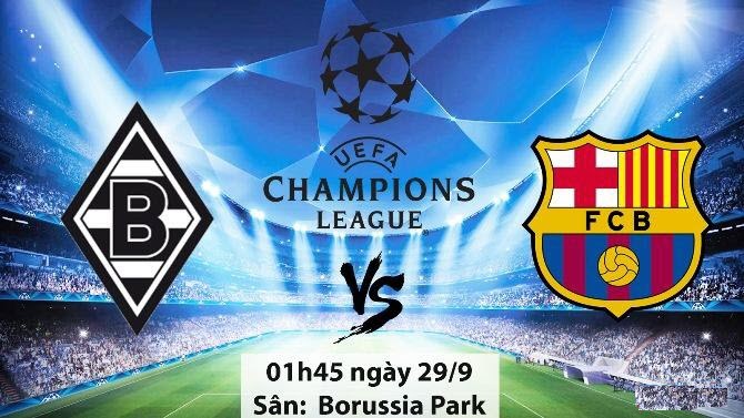 Xem trực tiếp Monchengladbach vs Barcelona 1h45