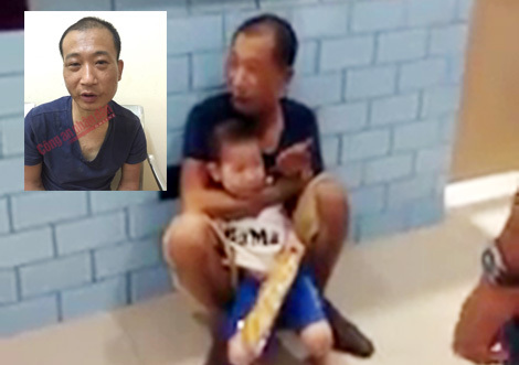 Giây phút nghẹt thở giải cứu cháu bé 2 tuổi bị đối tượng ngáo đá khống chế