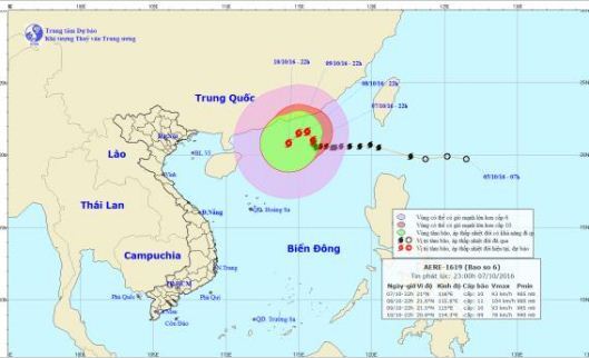 Dự báo thời tiết hôm nay 8/10: Bão số 6 di chuyển chậm