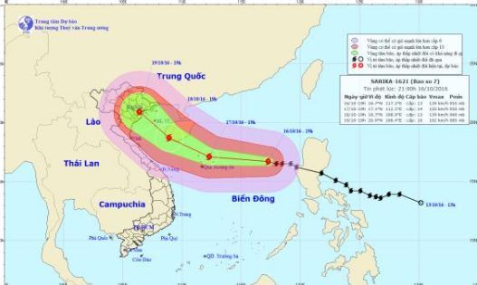 Dự báo thời tiết hôm nay 17/10: Bão số 7 vào quần đảo Hoàng Sa