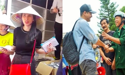 Sao Việt đi làm từ thiện: Nghịch lý kẻ cười, người khóc?